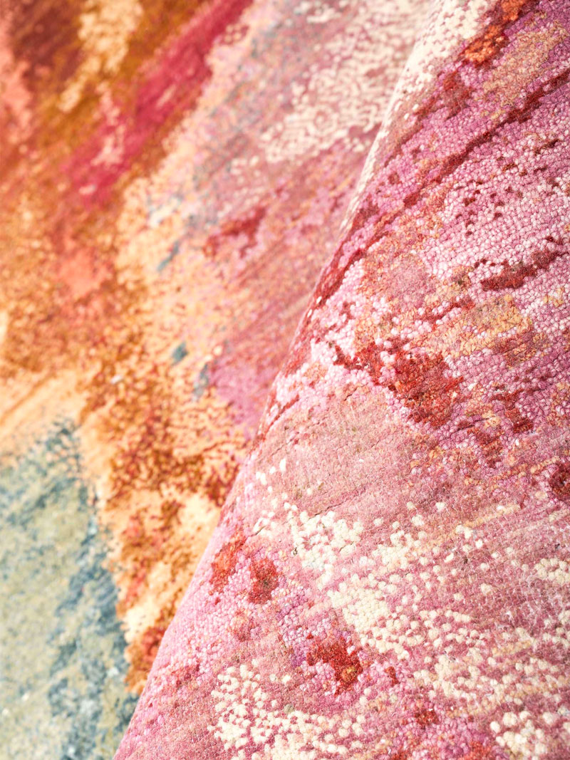 Tapete Red Sunset Luxury Feito à Mão