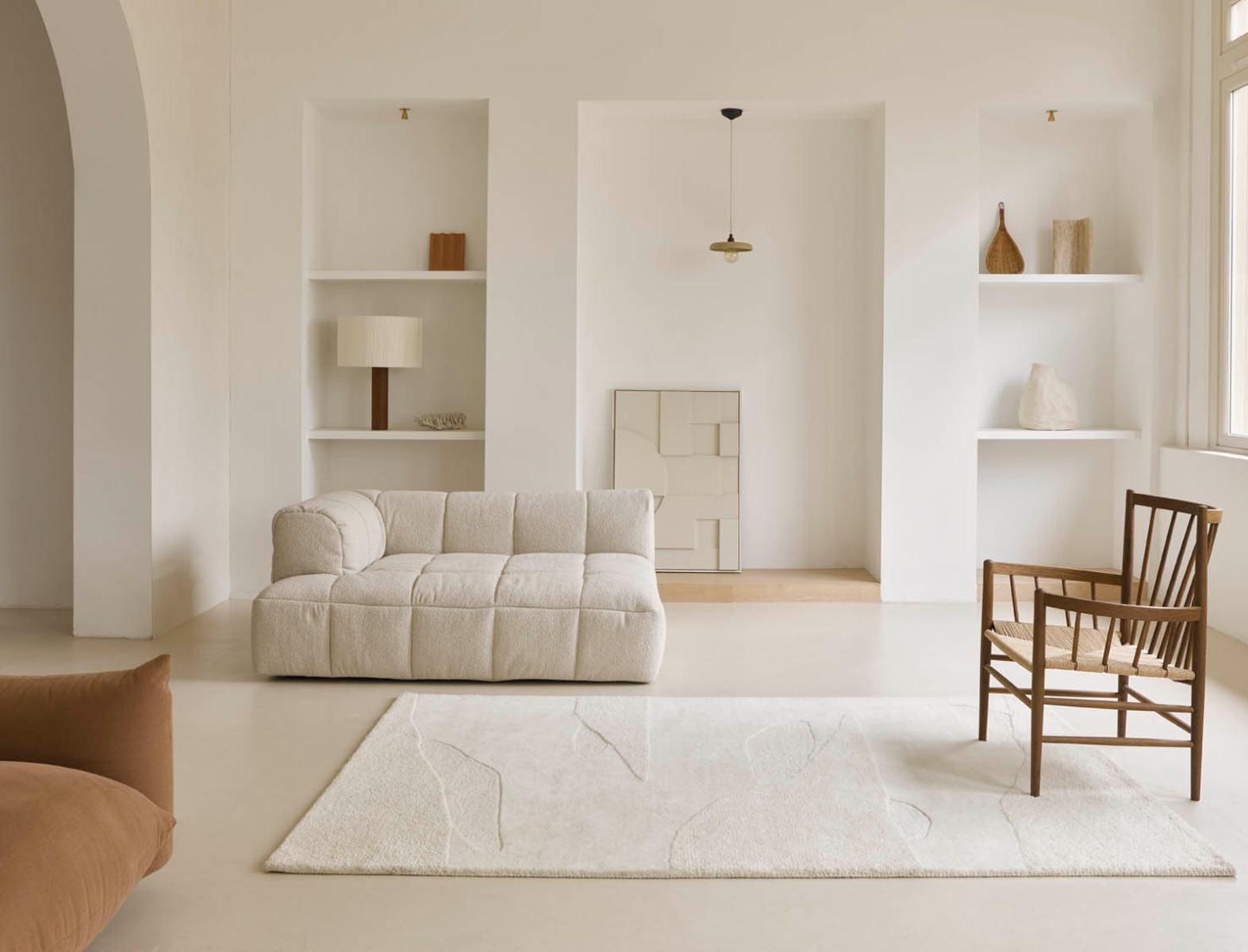 Tapete Decor Scape Branco Lã | Tamanho: 250 × 350 cm