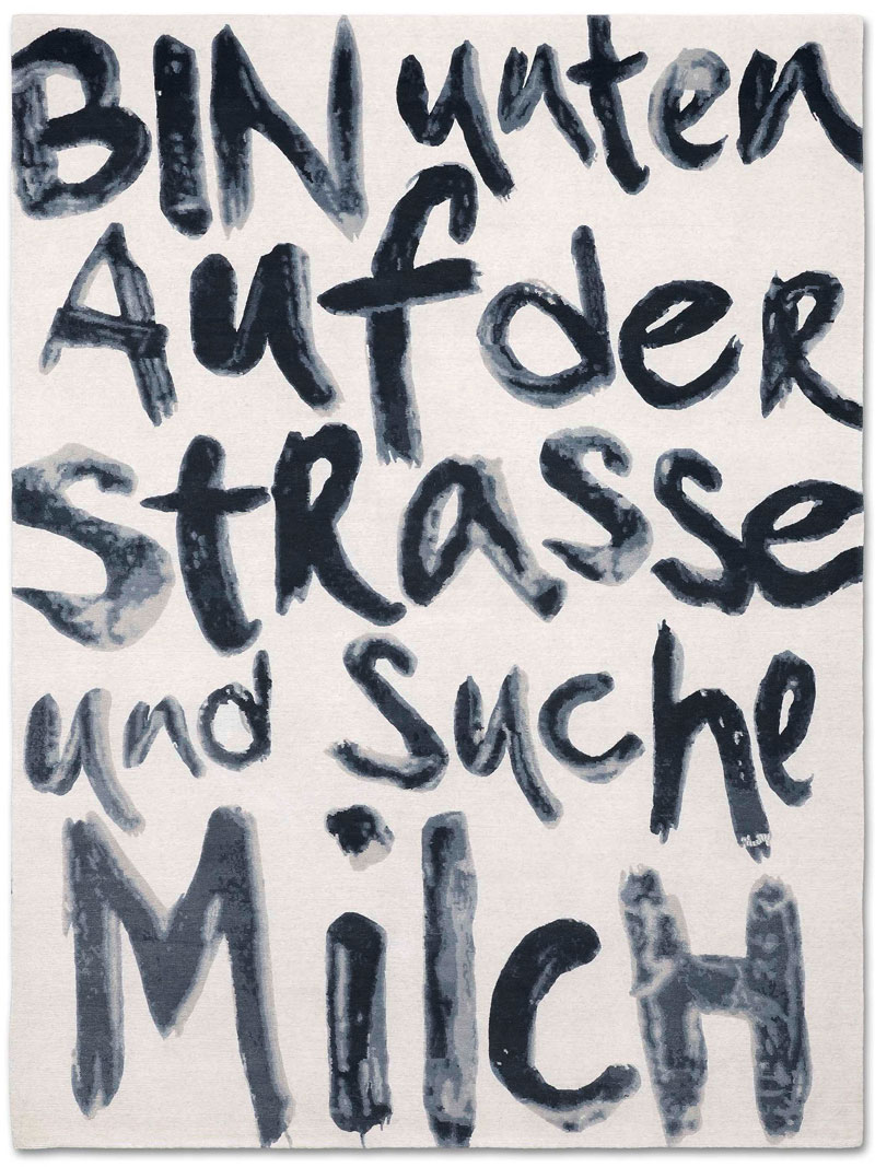 Tapete Luxuoso Suche Milch Anodado à Mão