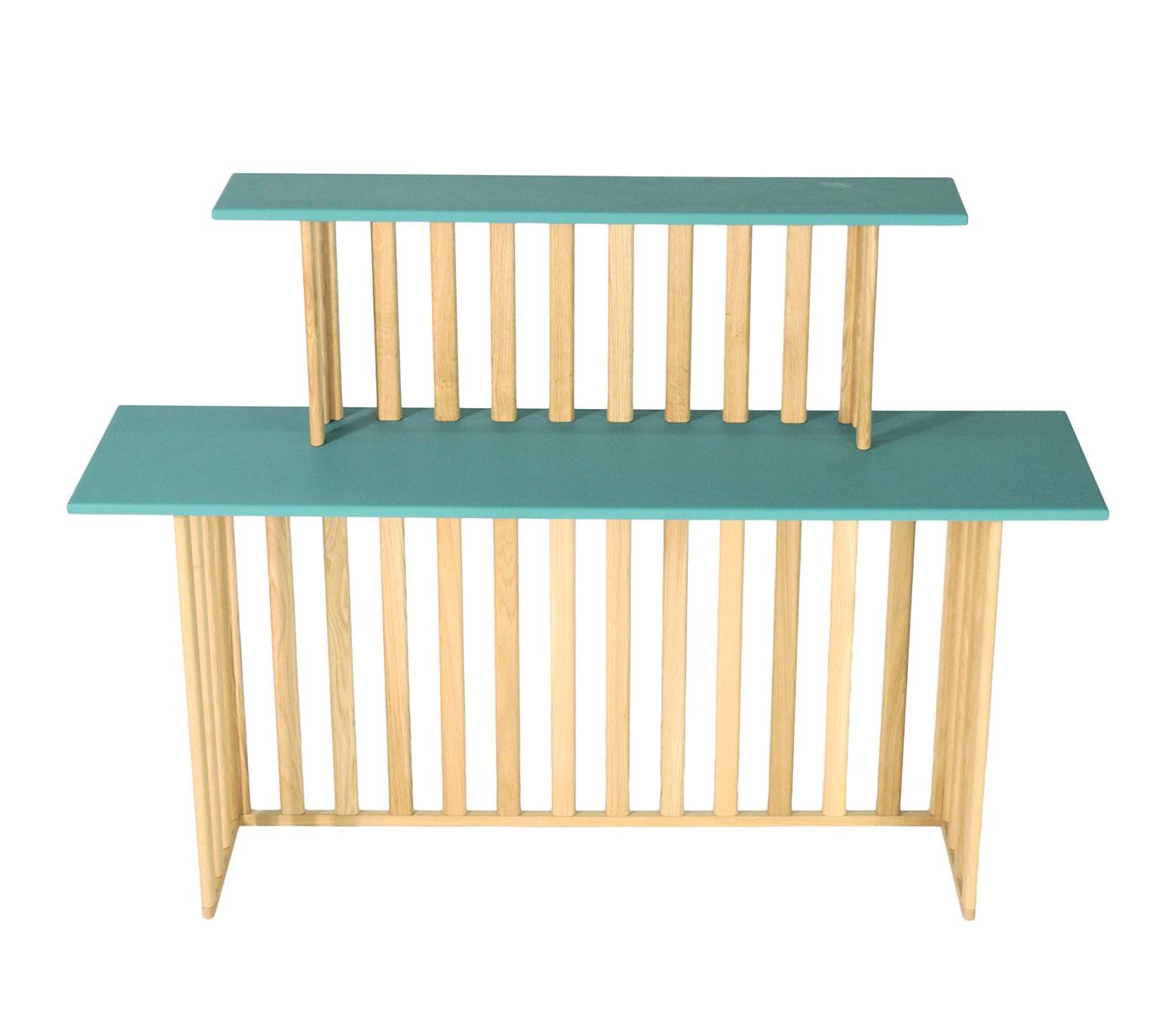 Consola Verde de Dois Níveis