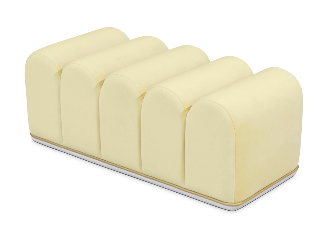 Banco Sweet Swirl amarelo