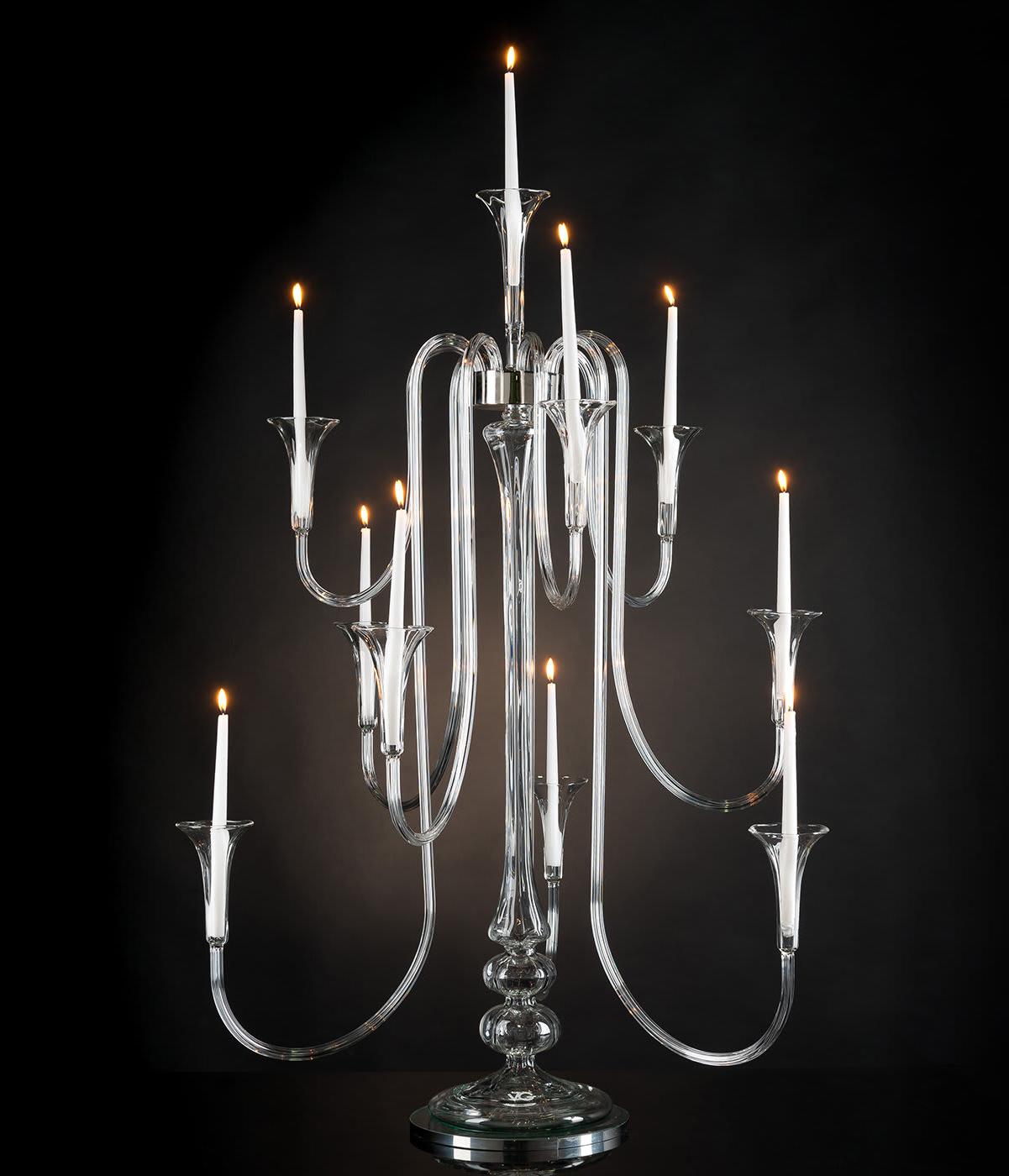 Candelabro em Vidro Octopus