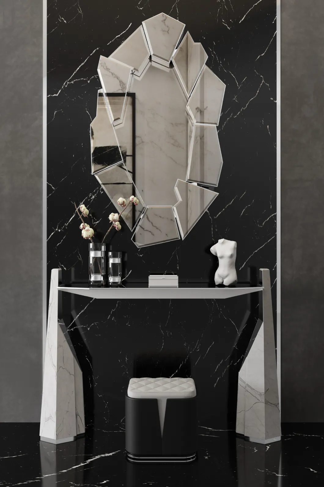 Espelho prateado Shatter - 2