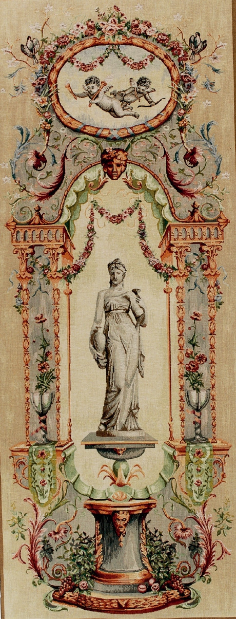 Tapeçaria estátua porta palácio Elysee
