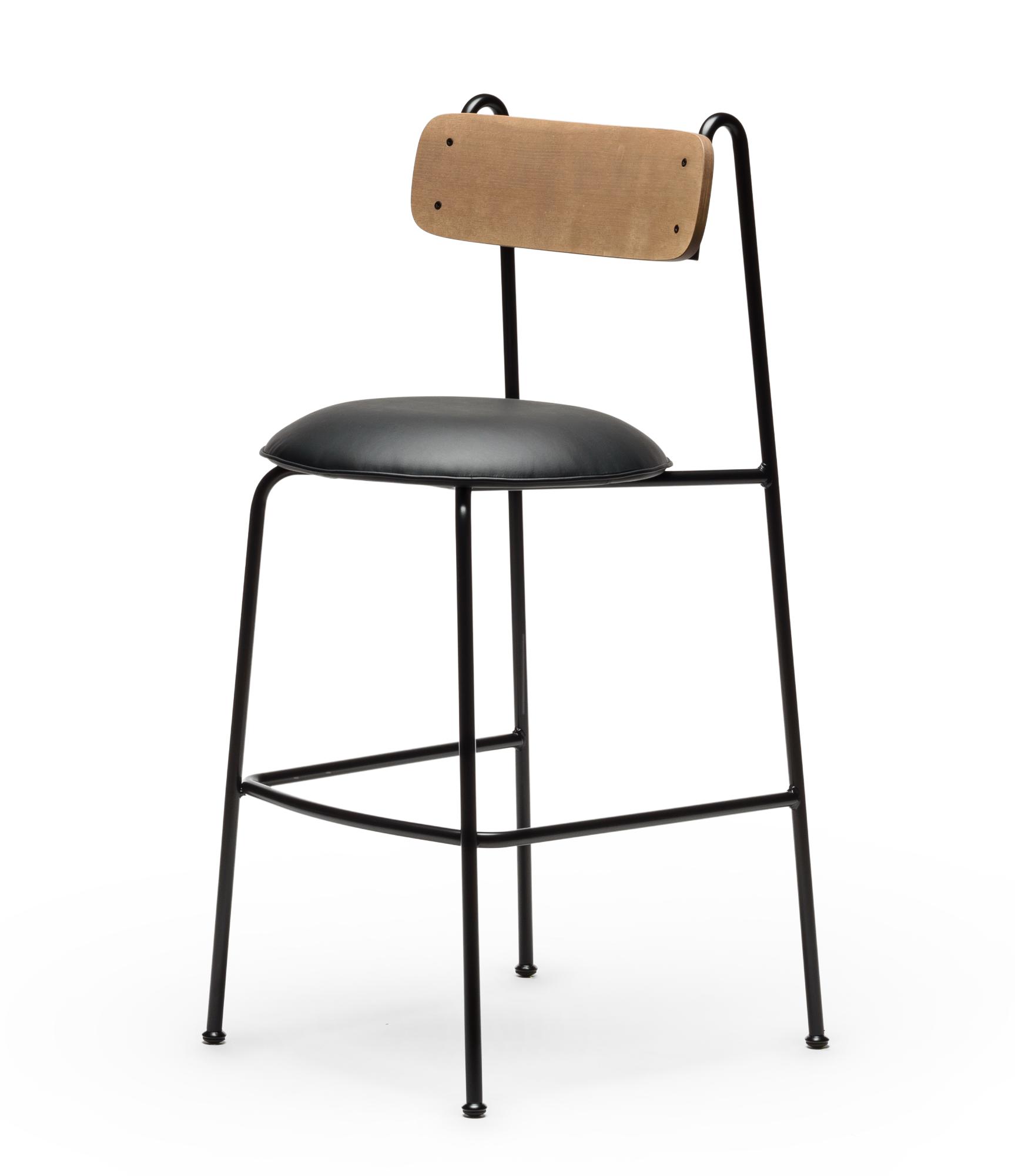 Banco de Bar Lena SG-75 Preto