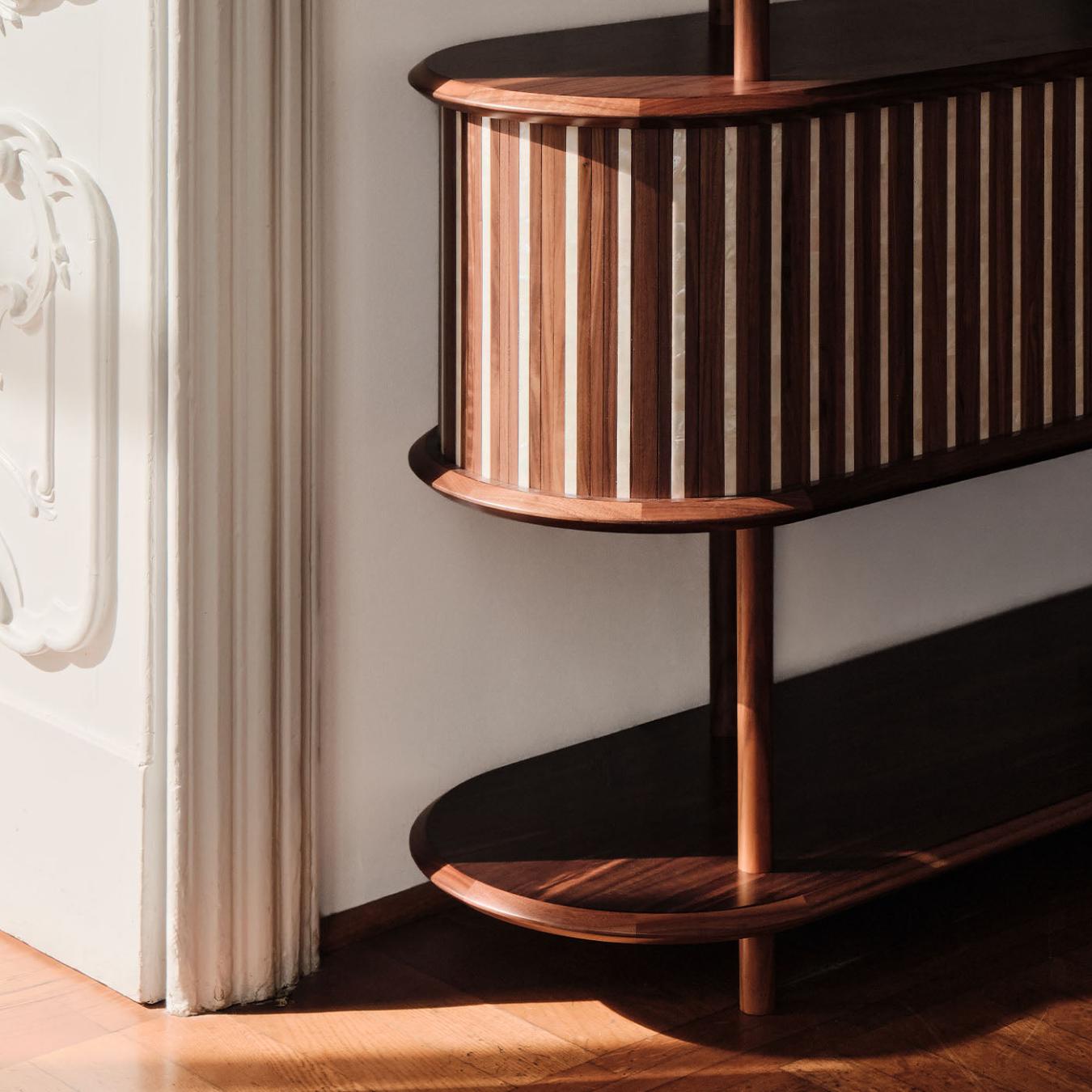 Estante Modular Moderna em Madeira Maciça