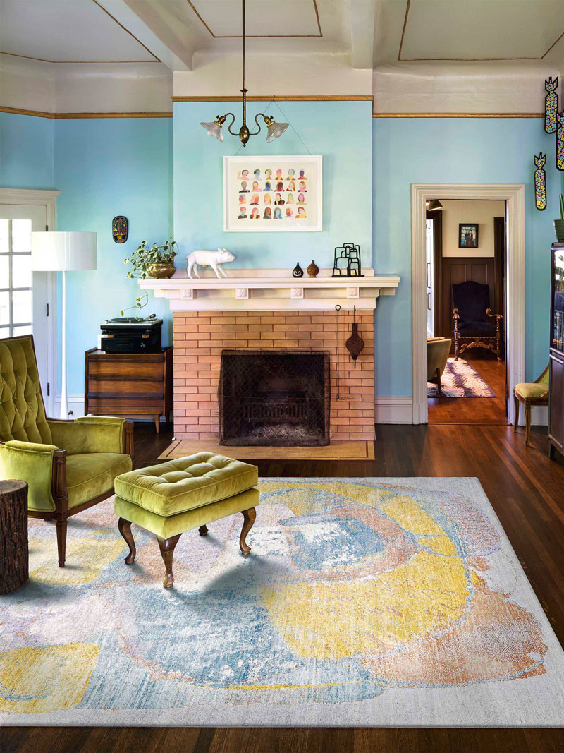 Tapete Pastel Mint Luxury Feito à Mão