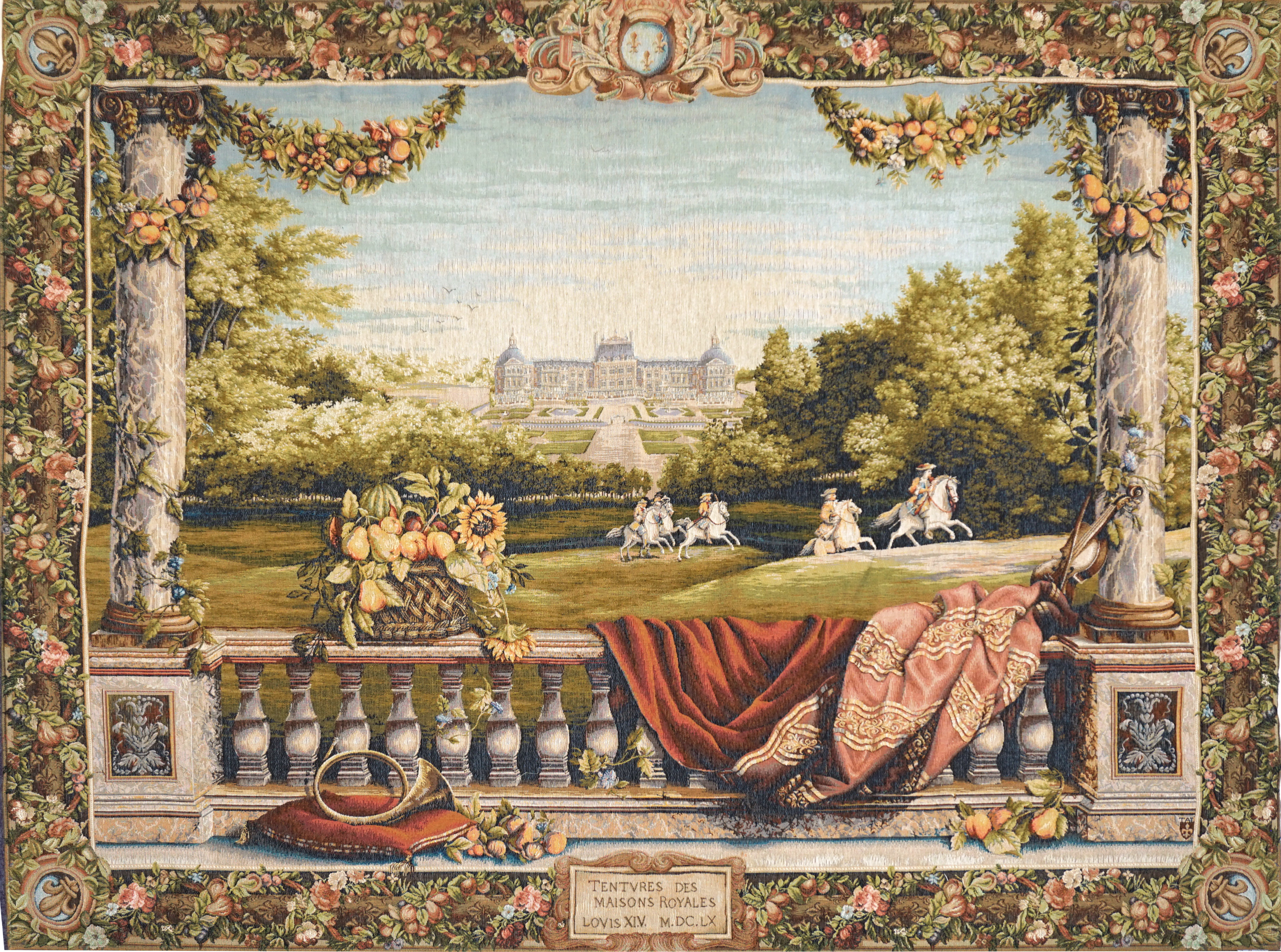 Tapeçaria terraço no castelo | Tamanho: 150 × 200 cm