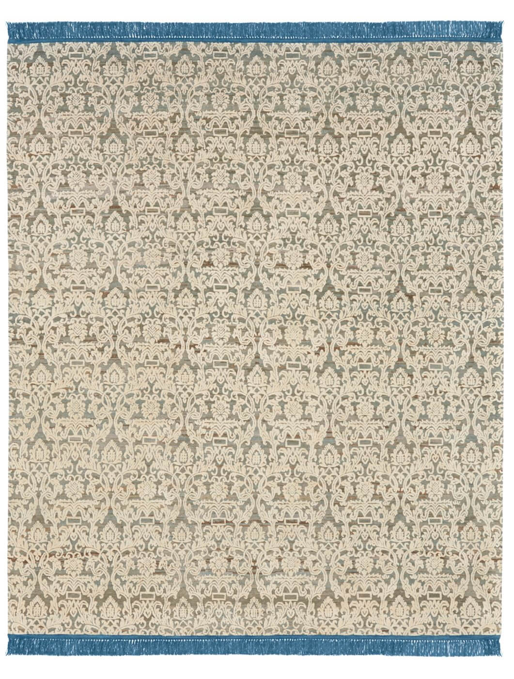 Tapete Roma Radi Azul Branco | Tamanho: 400 × 500 cm