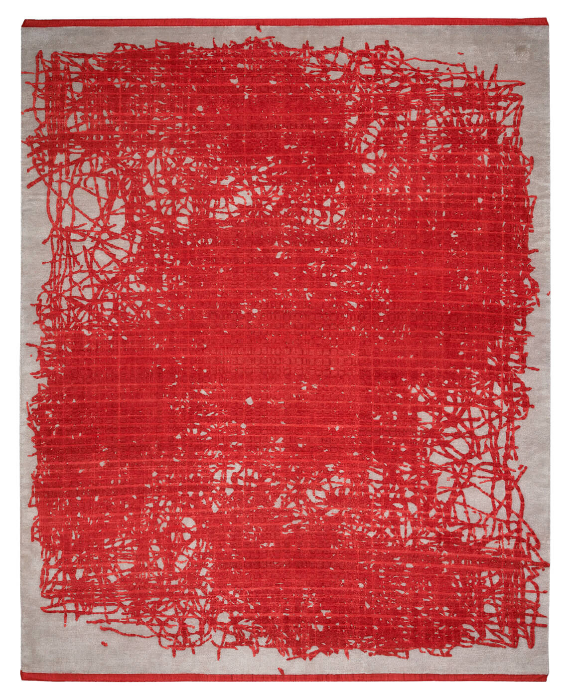 Tapete Grid Enjoy Vermelho | Tamanho: 400 × 500 cm
