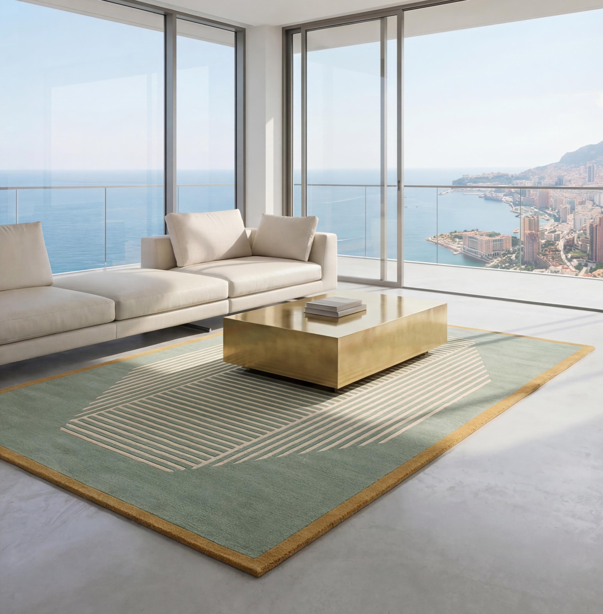 Tapete Octagon Lines Sage