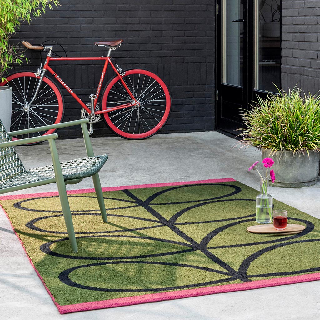 Tapete Exterior Linear Stem Oliva | Tamanho: 250 × 350 cm