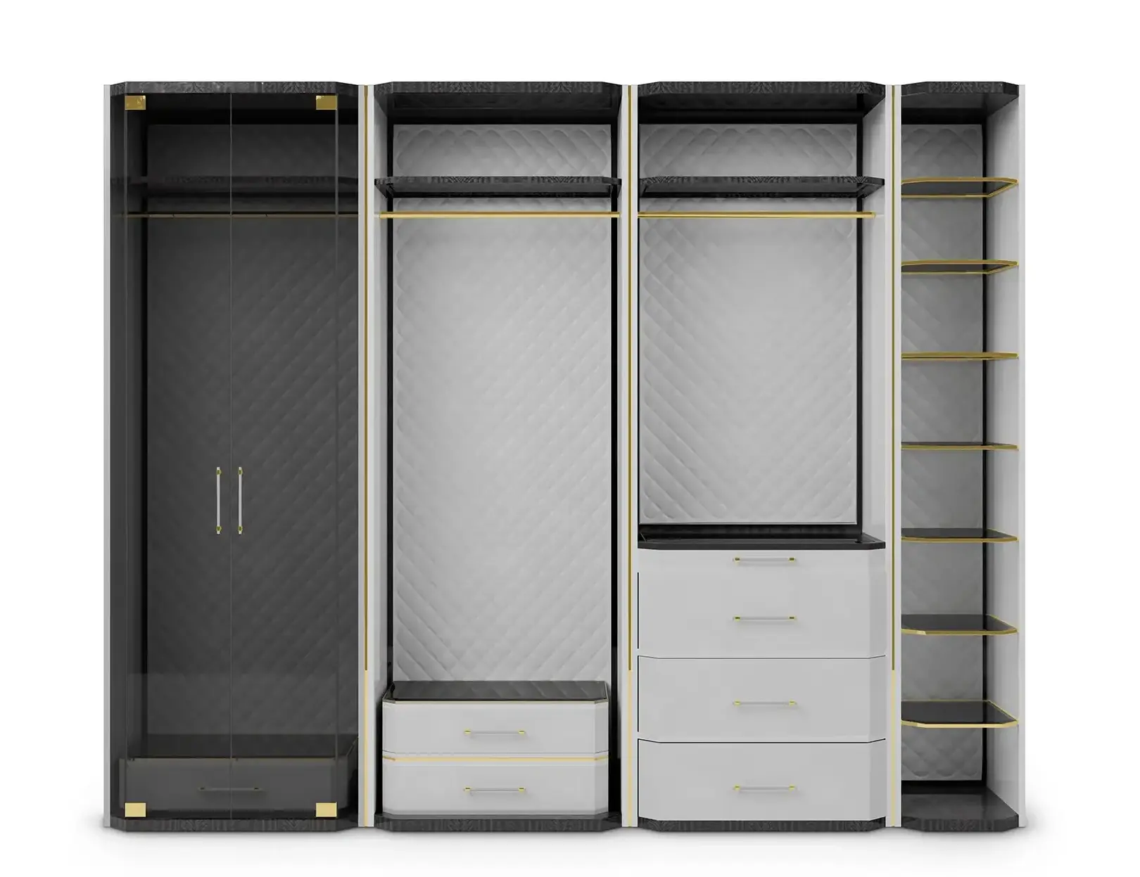 Roupeiro Cinzento Cadence