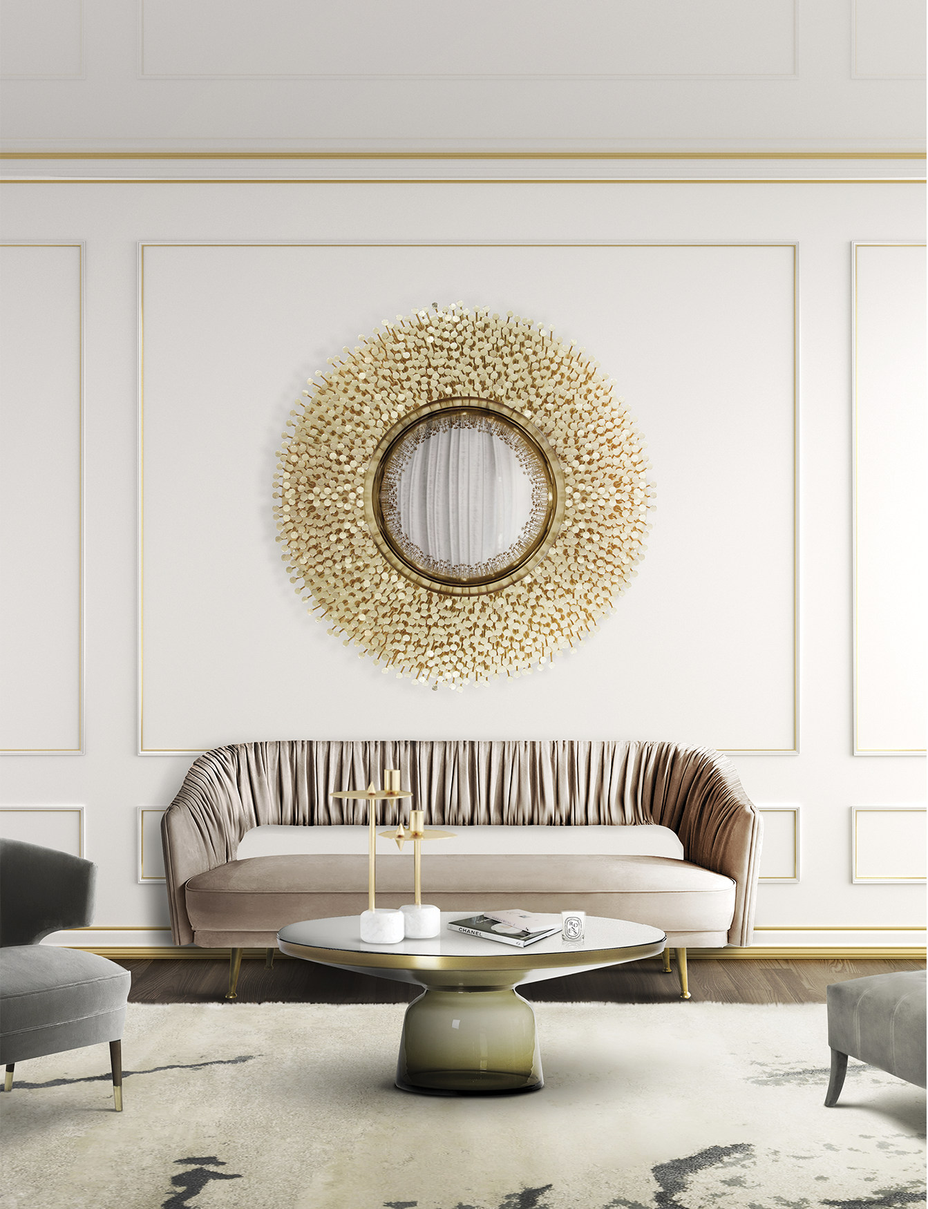 Espelho artesanal Robin