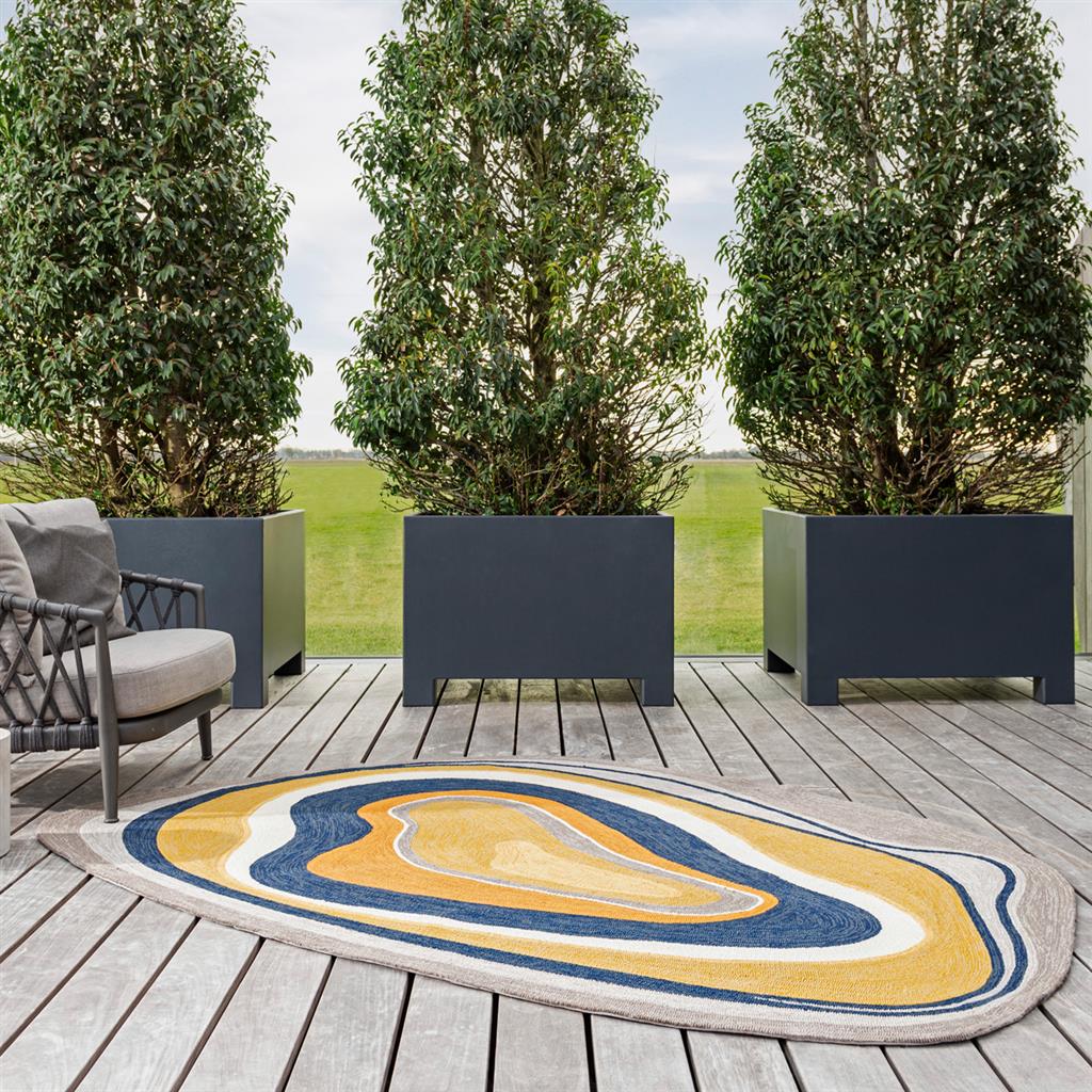 Tapete Exterior Habitat Aura Ocre | Tamanho: 140 × 200 cm
