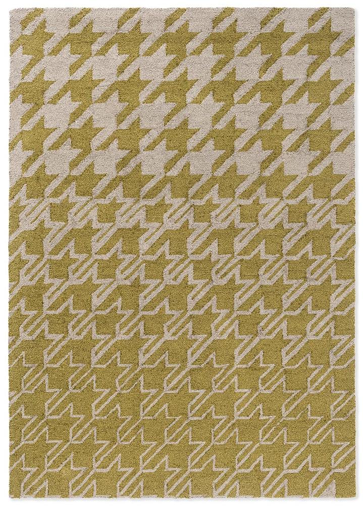 Tapete Exterior Houndstooth Mostarda | Tamanho: 200 × 280 cm