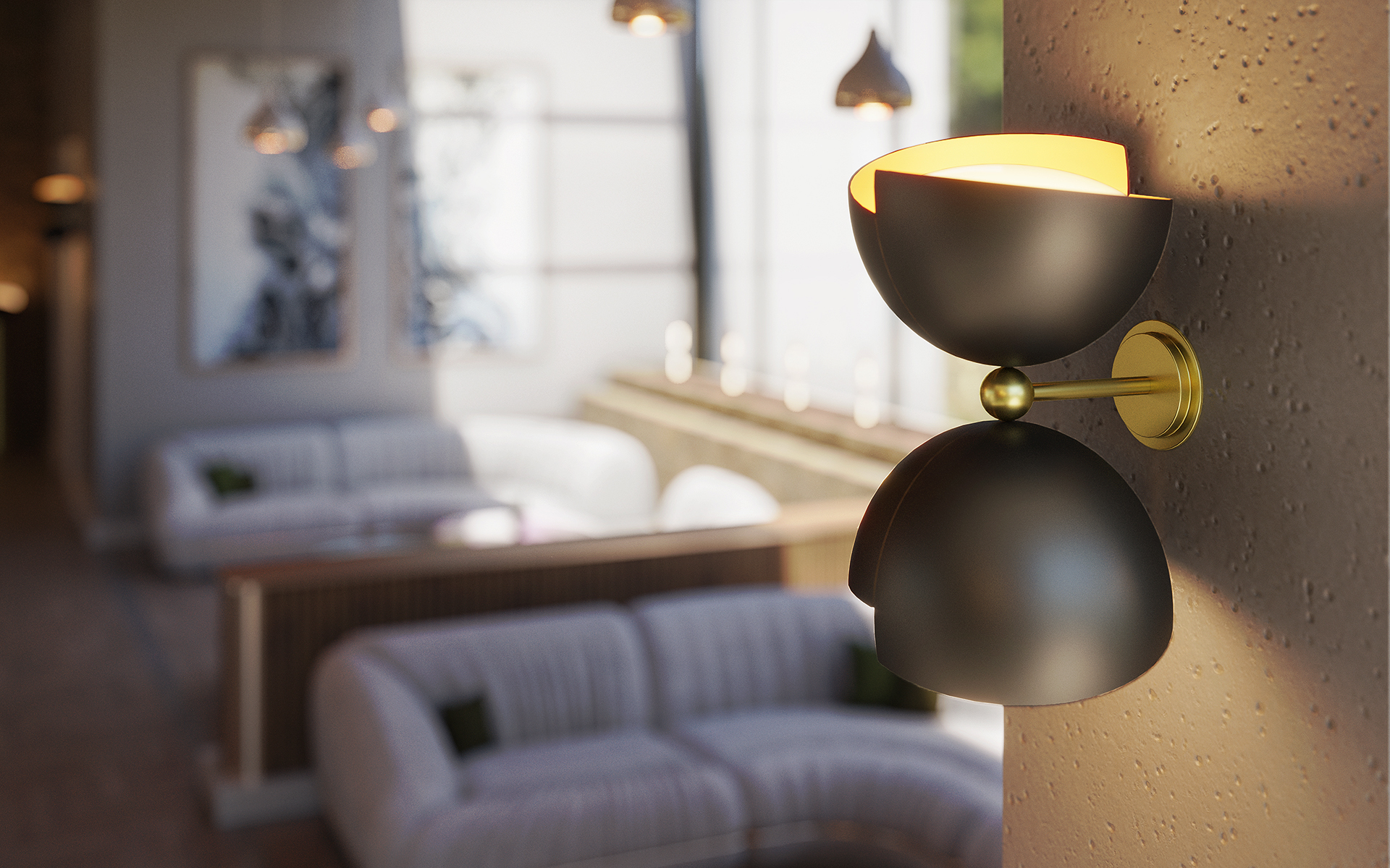 Candeeiro de parede ilusão - 6