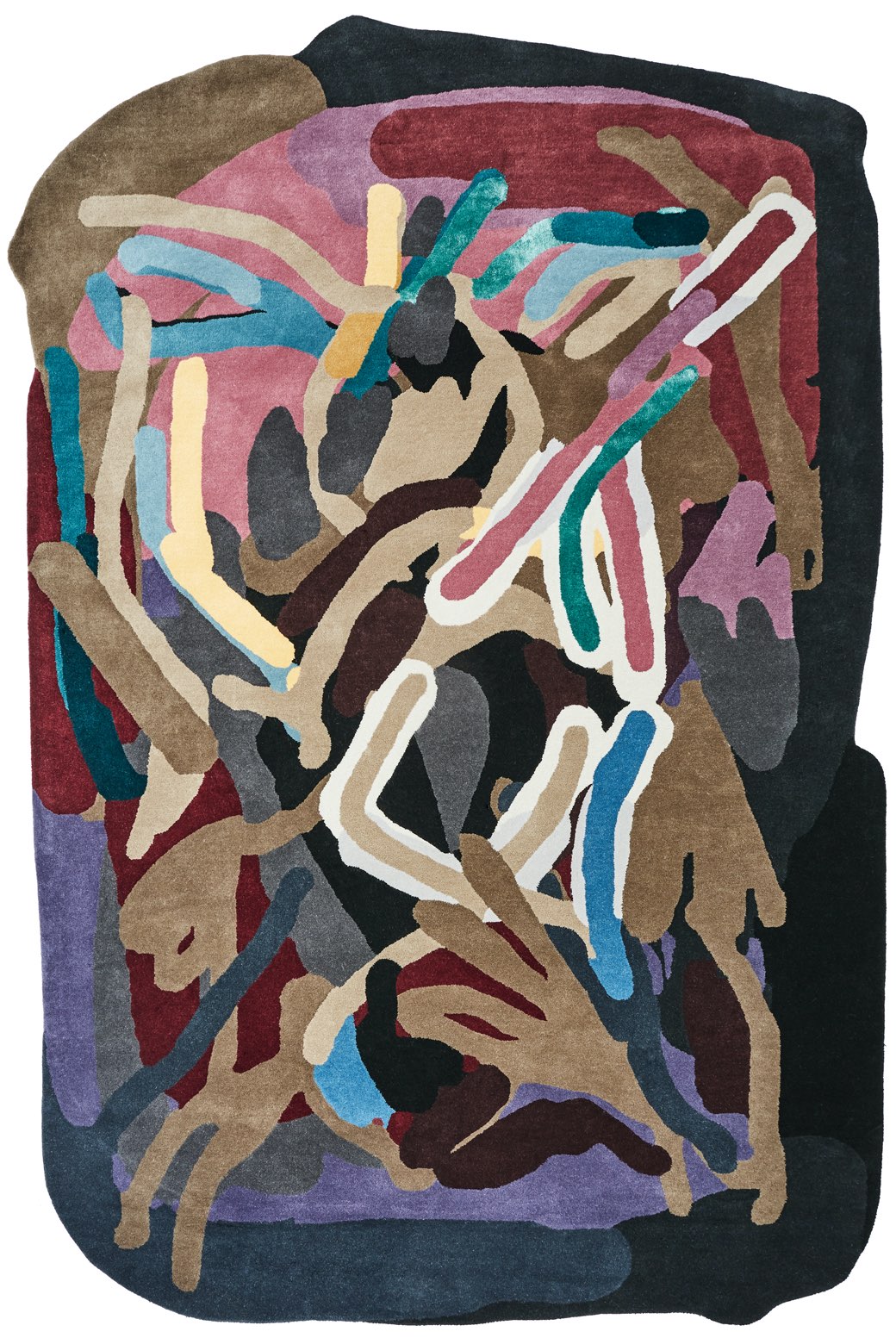 Tapete Smoked Wood Designer Tecido à Mão