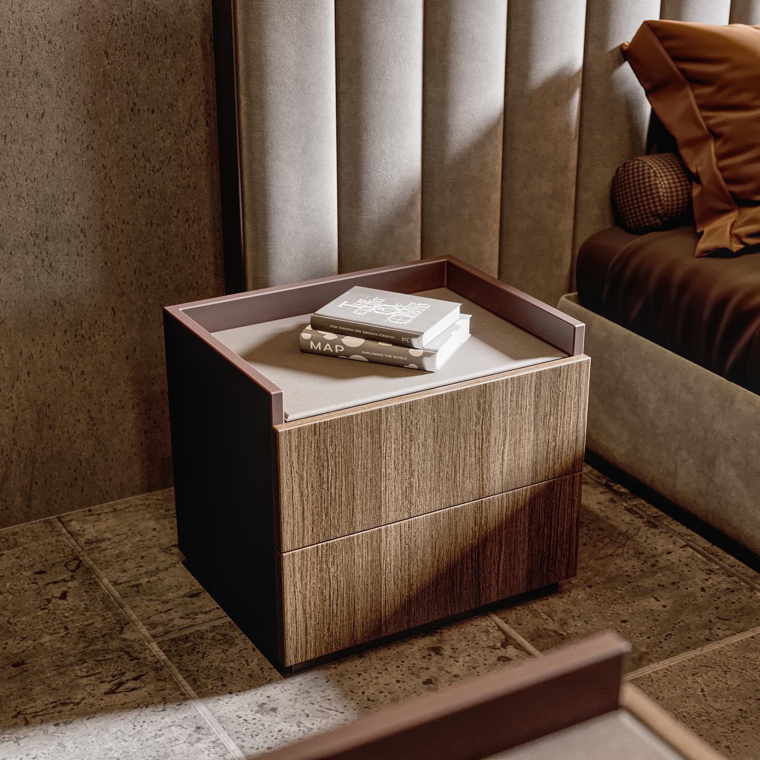 Mesa de Cabeceira Billy em Madeira