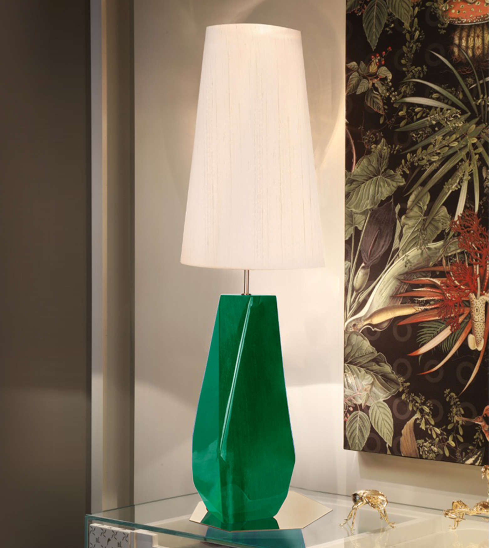 Candeeiro de mesa verde Essence