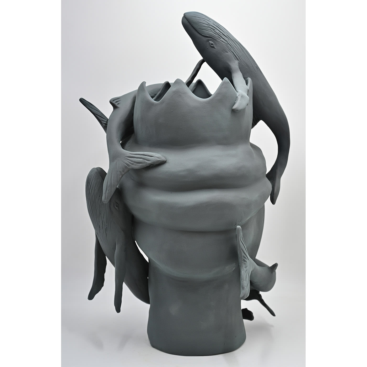 Escultura Moor's Head cinzenta