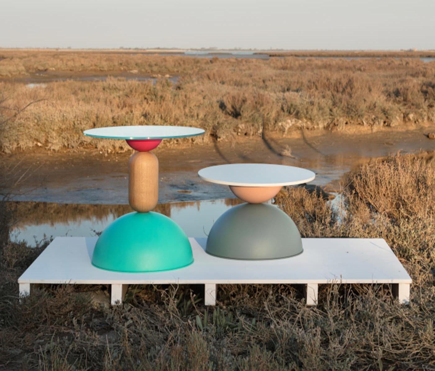 Mesa de Centro Redonda Mate - 1