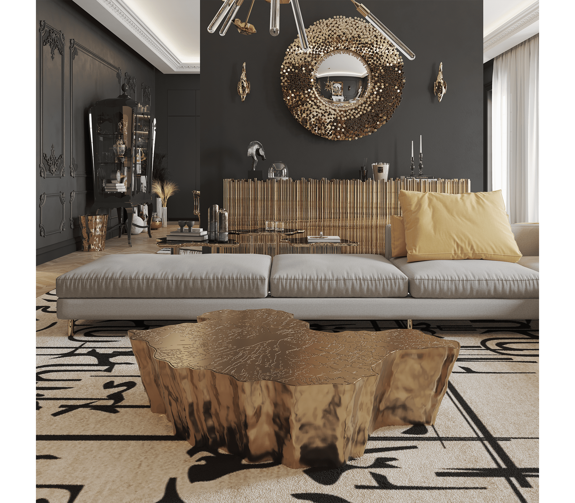 Espelho artesanal Robin