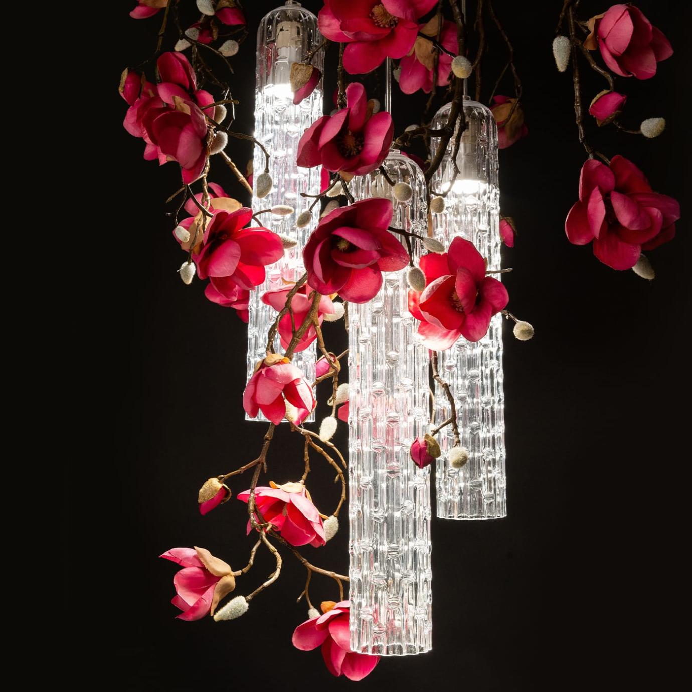 Lustre Redondo Pequeno Magnolia