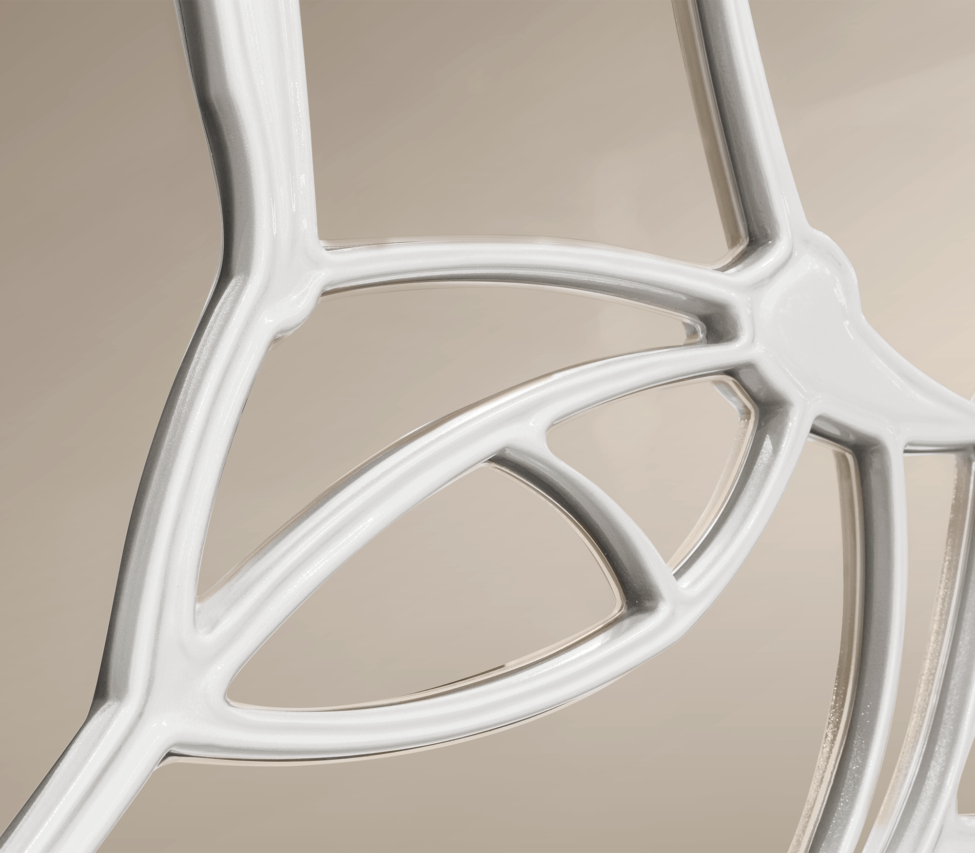 Espelho marfim artesanal