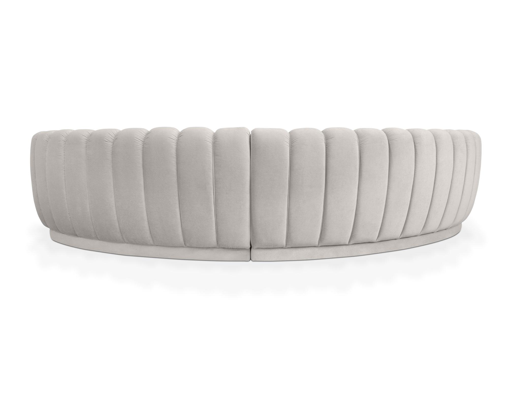 Sofá Redondo Três Refinado