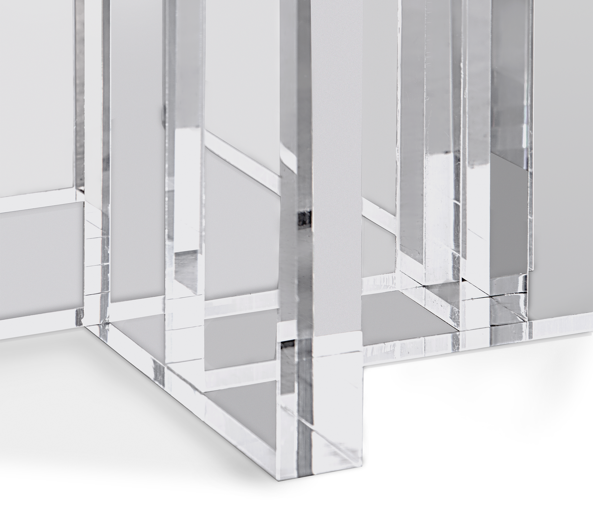 Mesa de Apoio Prateada Celeste