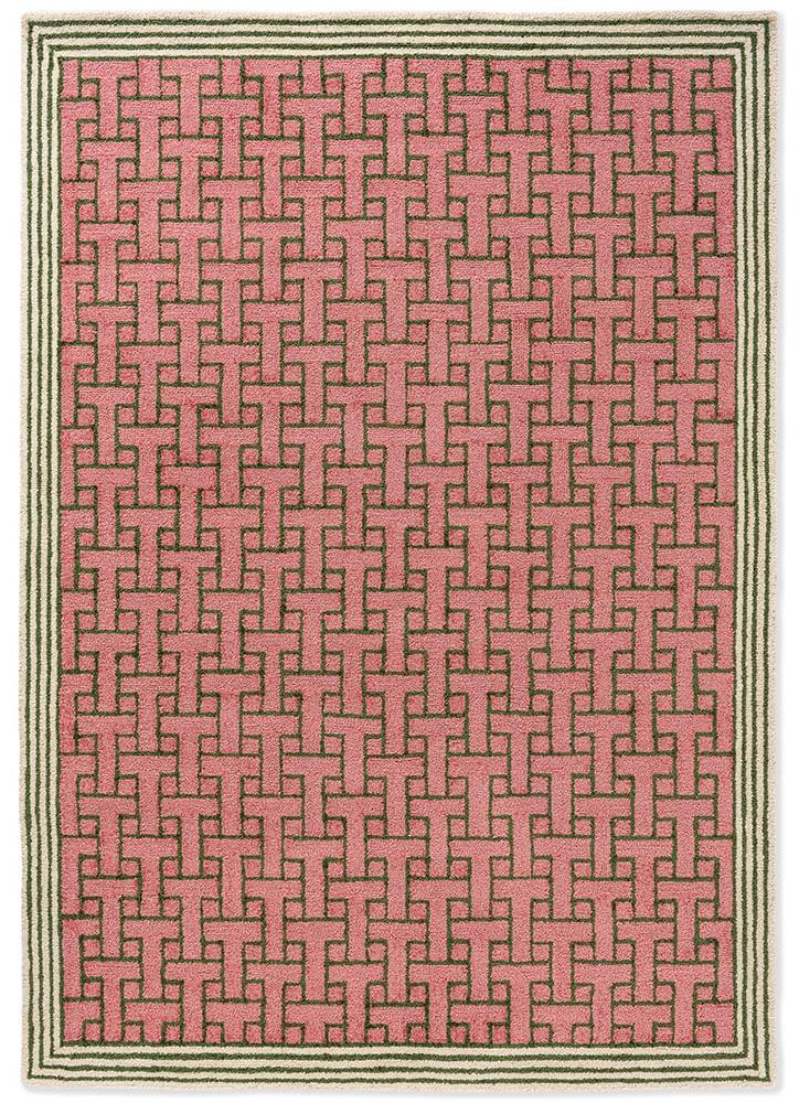 Tapete Exterior Monogram Rosa | Tamanho: 160 × 230 cm