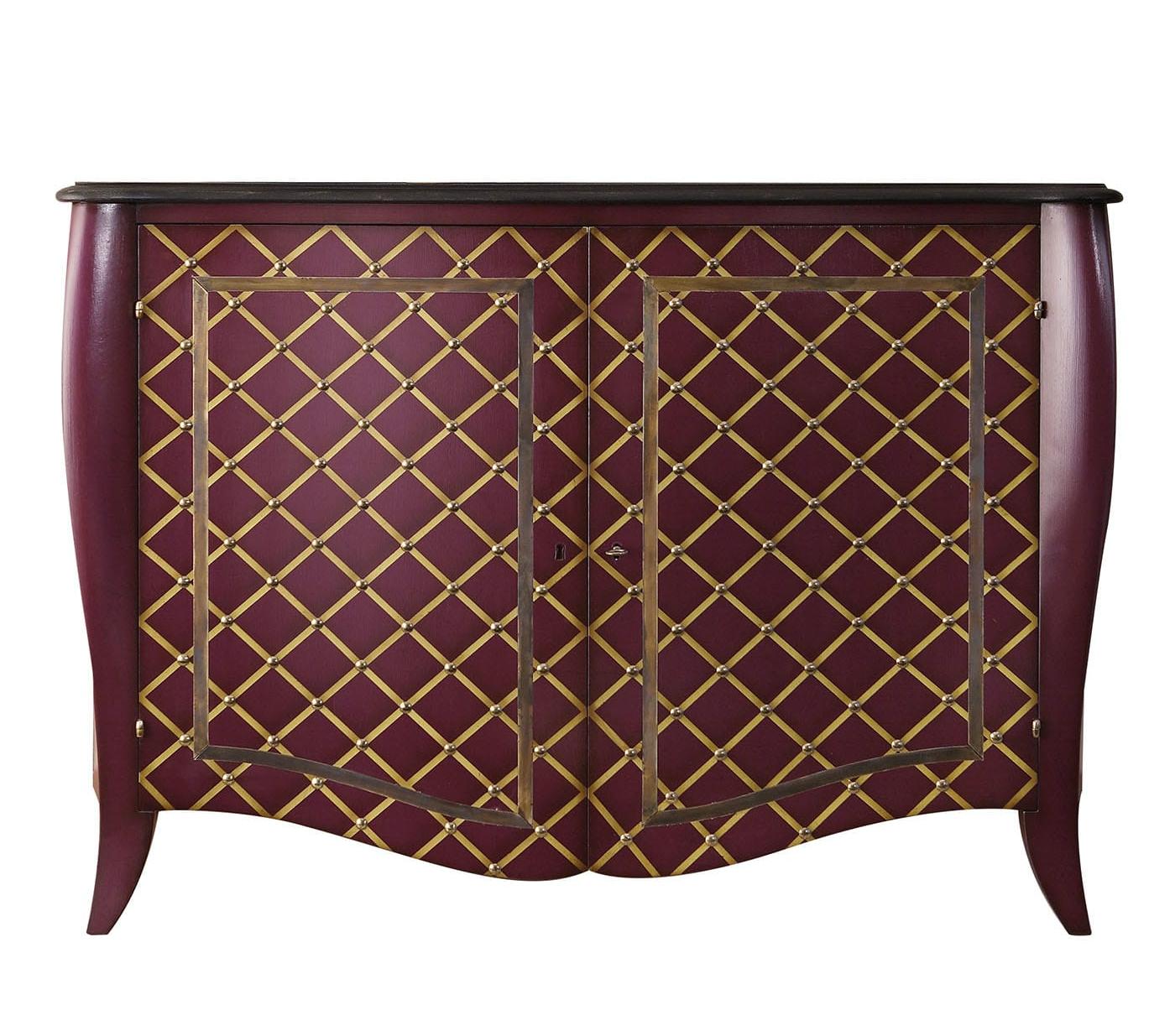 Aparador em Roxo e Amarelo