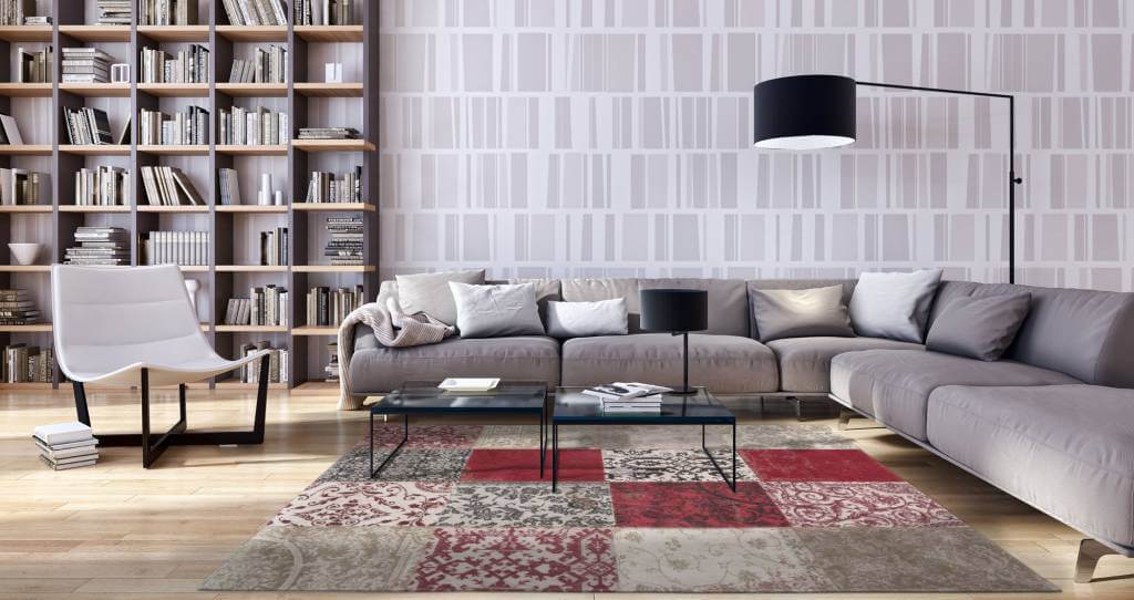 Tapete 8985 Antwerp Vermelho | Tamanho: 170 × 240 cm