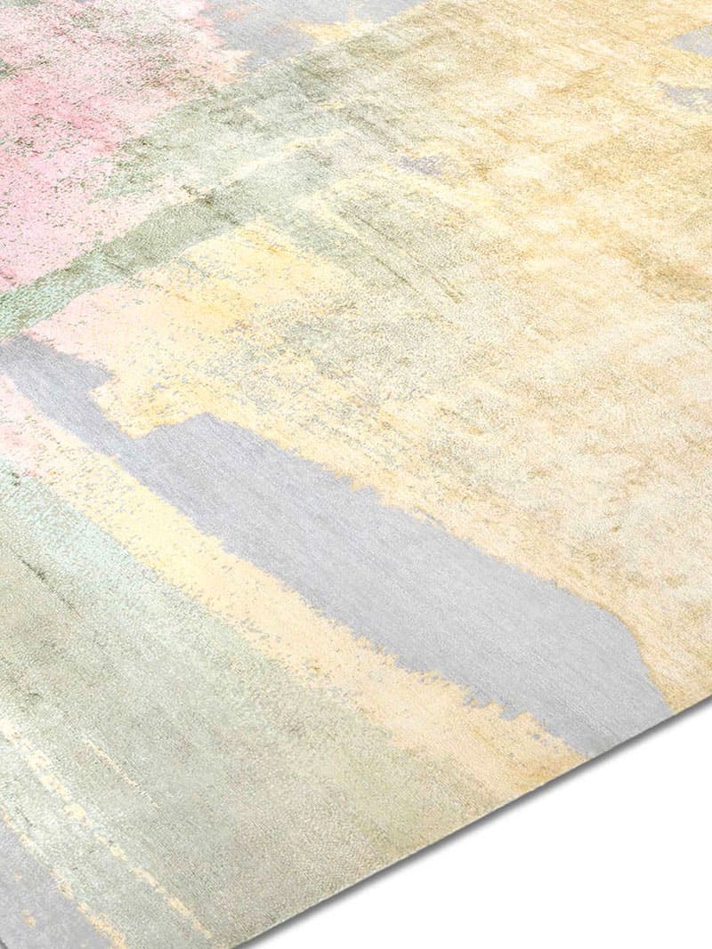 Tapete Pastel Sun Tecido à Mão | Tamanho: 140 × 210 cm