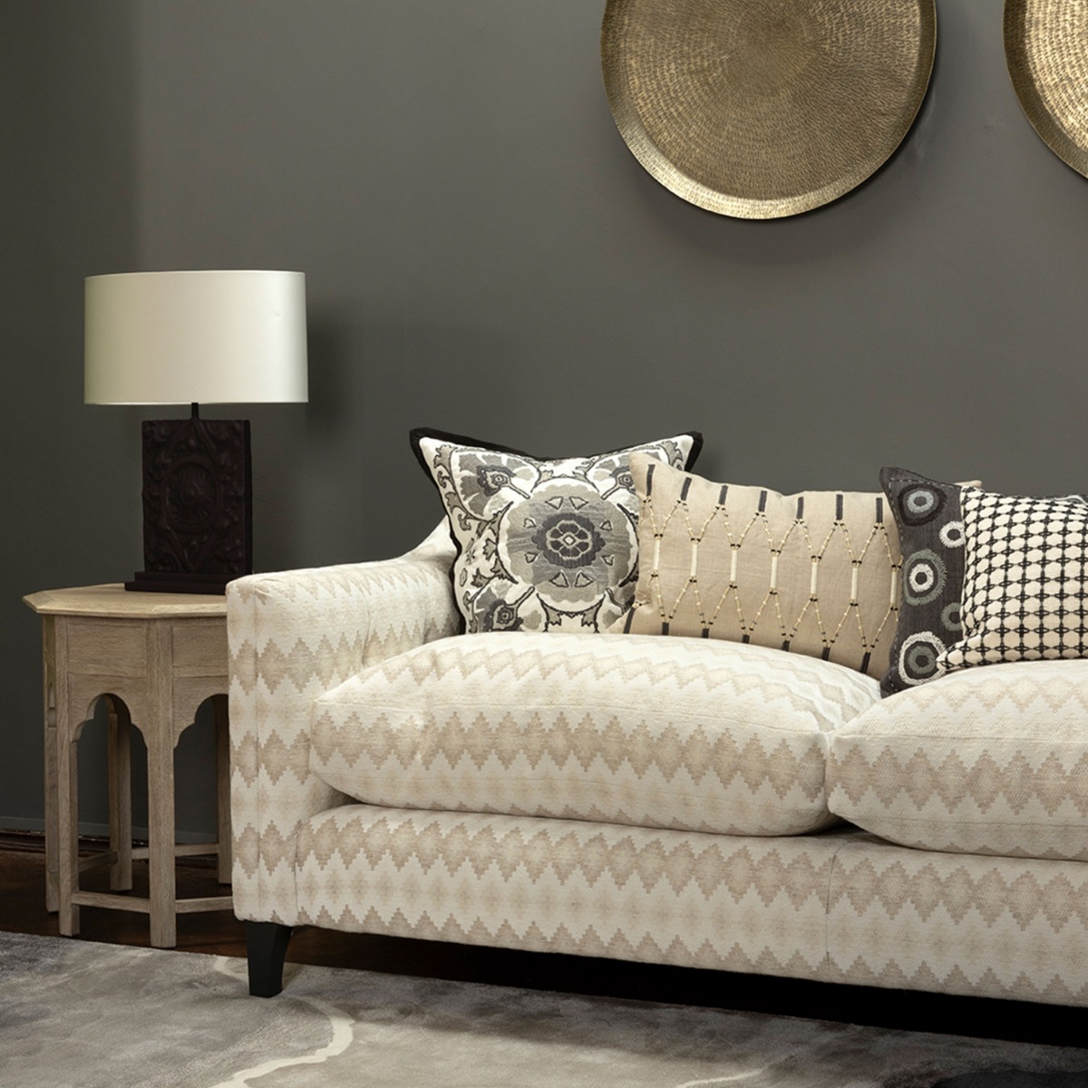 Almofada Alexi Noir 50 × 50