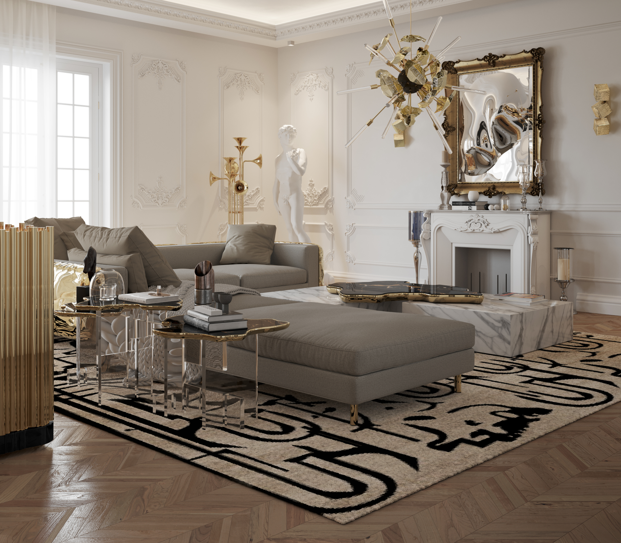 Mesa de Apoio XL Nero Obsidian