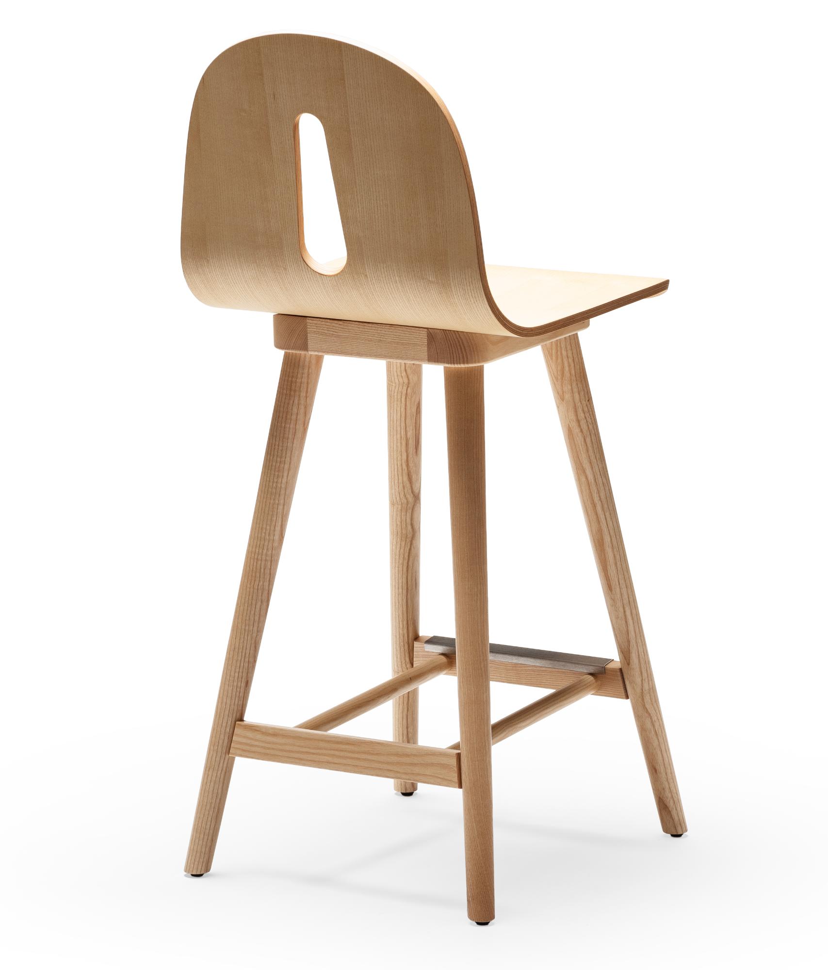 Banco de Bar Gotham Woody SG-65 em Freixo Natural