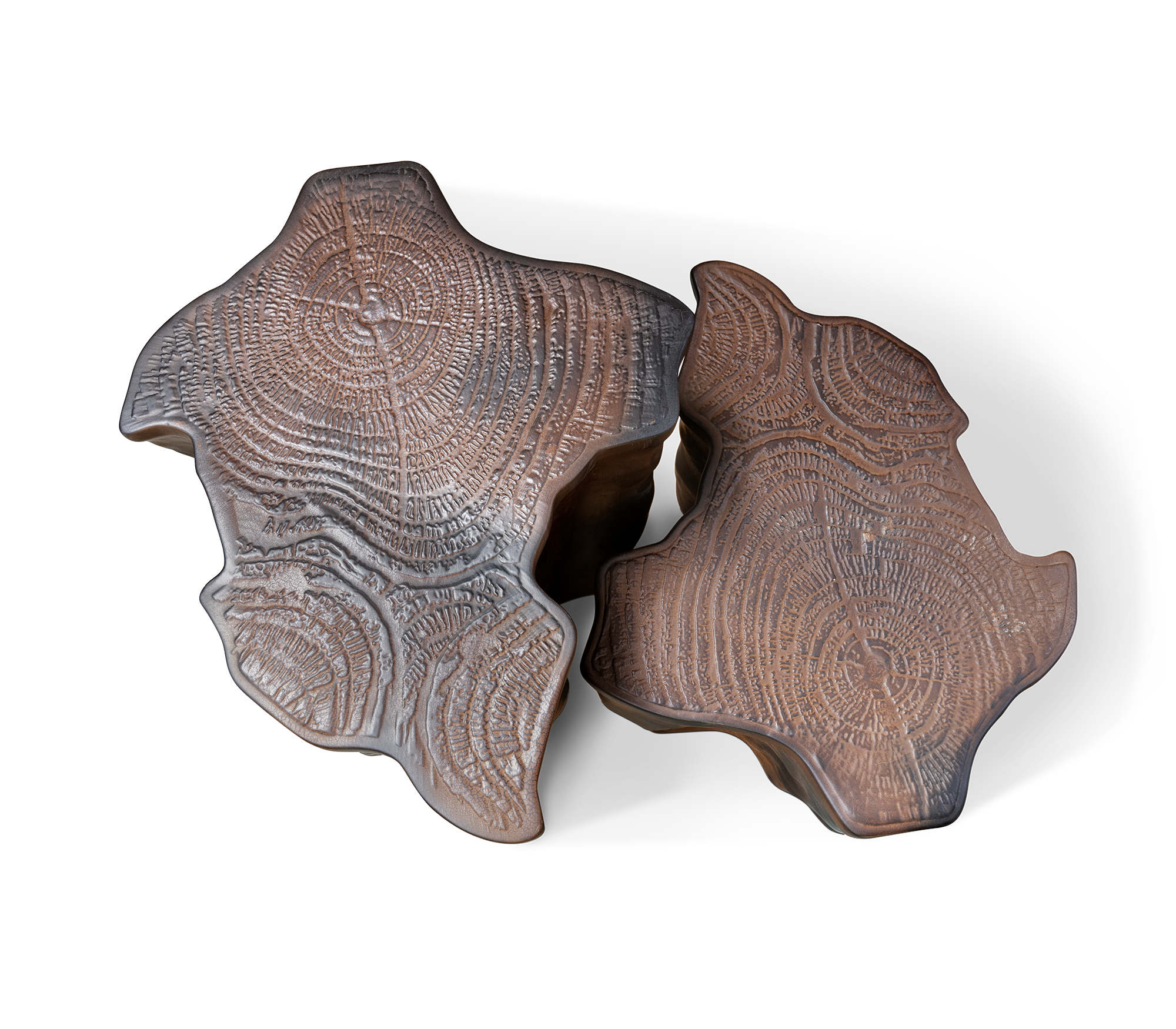 Mesa de Apoio Cerâmica Castanha Escura Horizon