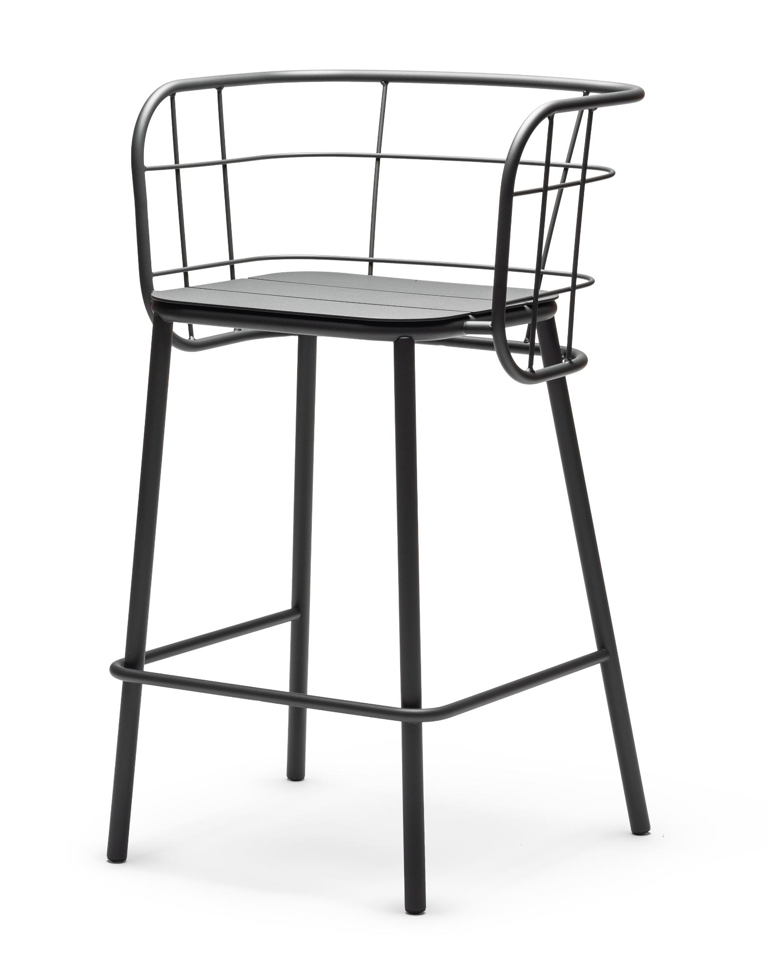 Banco de Bar para Exterior Jujube SG Antracite