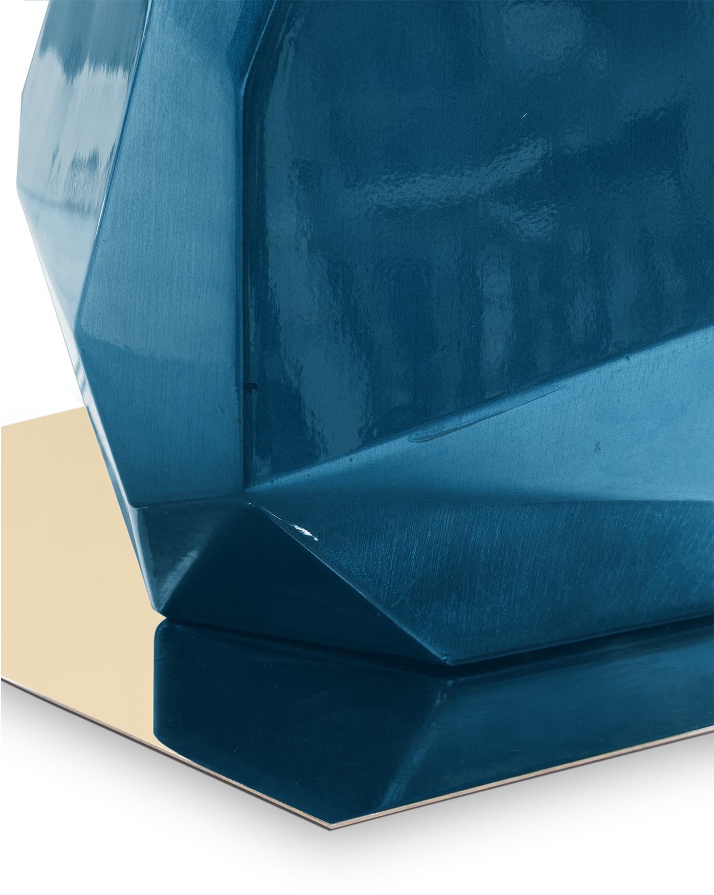 Candeeiro de mesa pequeno azul Essence