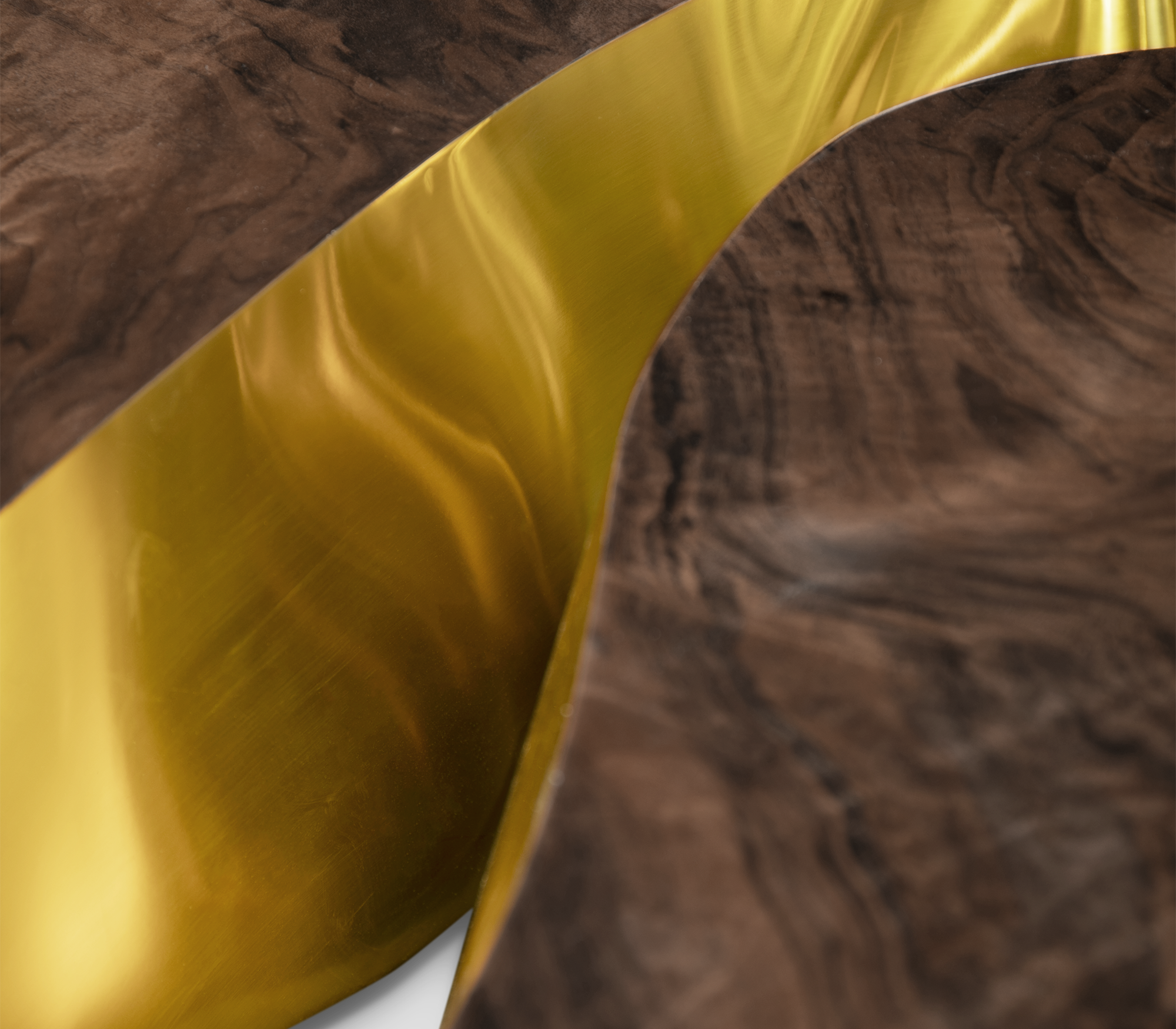 Mesa de Centro Oval Nogueira Fissure