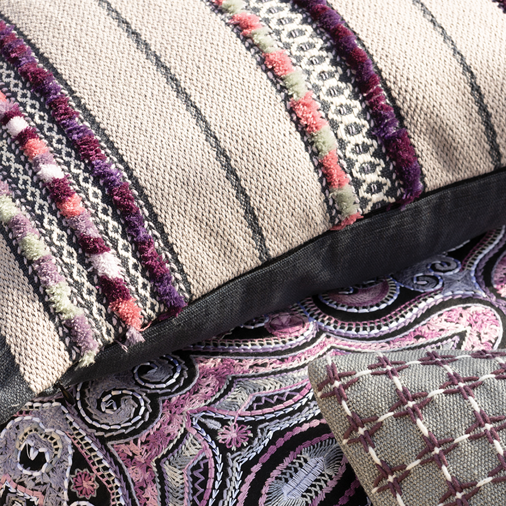 Almofada Mangala Aubergine 50 × 50