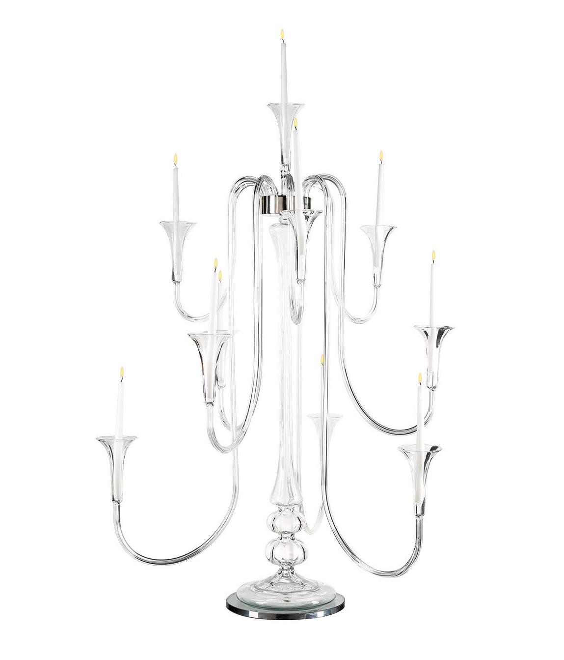 Candelabro em Vidro Octopus