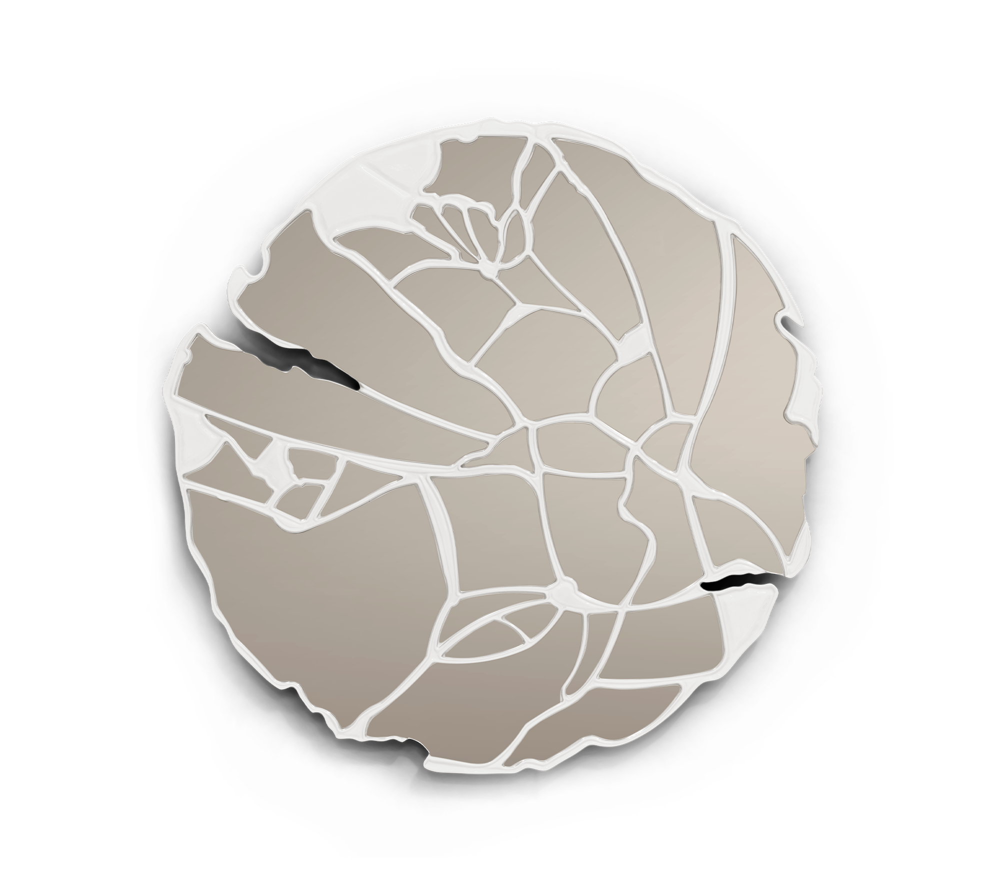 Espelho marfim artesanal