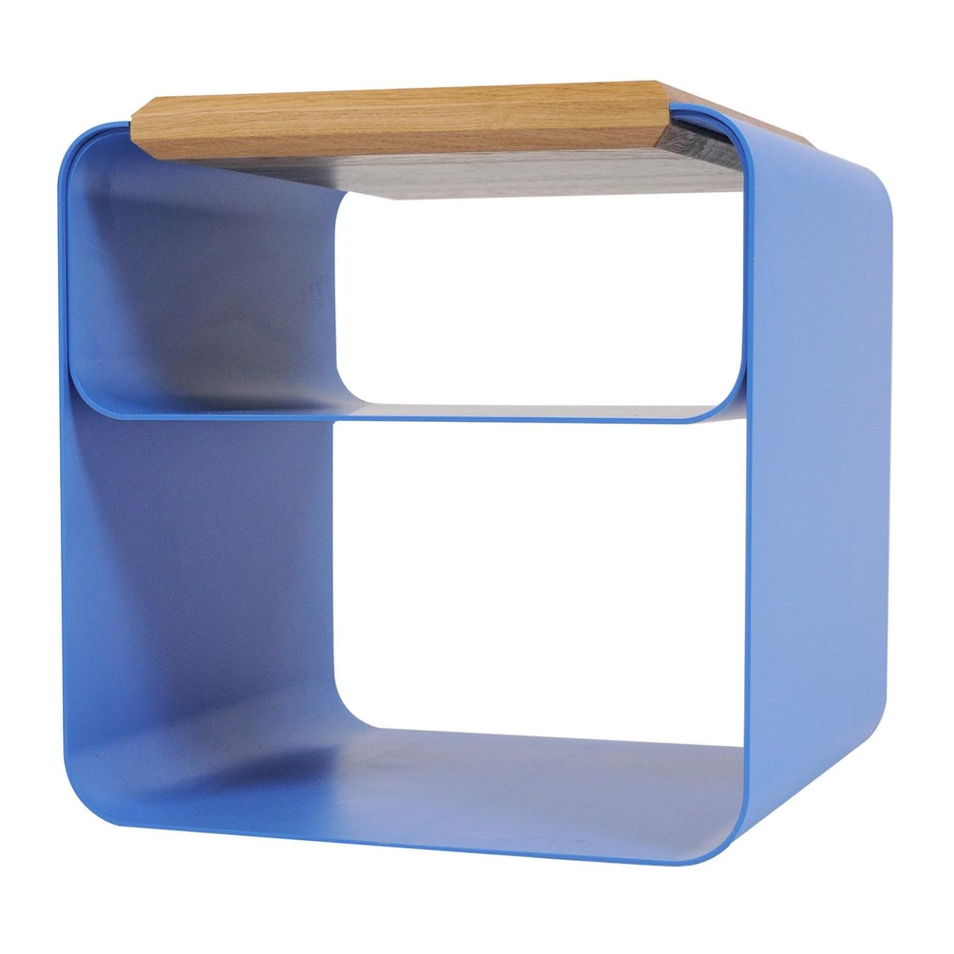 Banquinho madeira e metal moderno