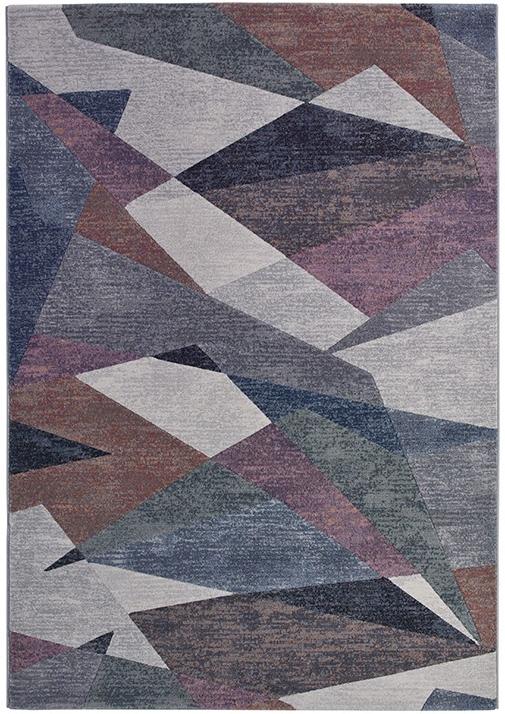 Tapete Geométrico Tecido à Máquina | Tamanho: 160 × 230 cm