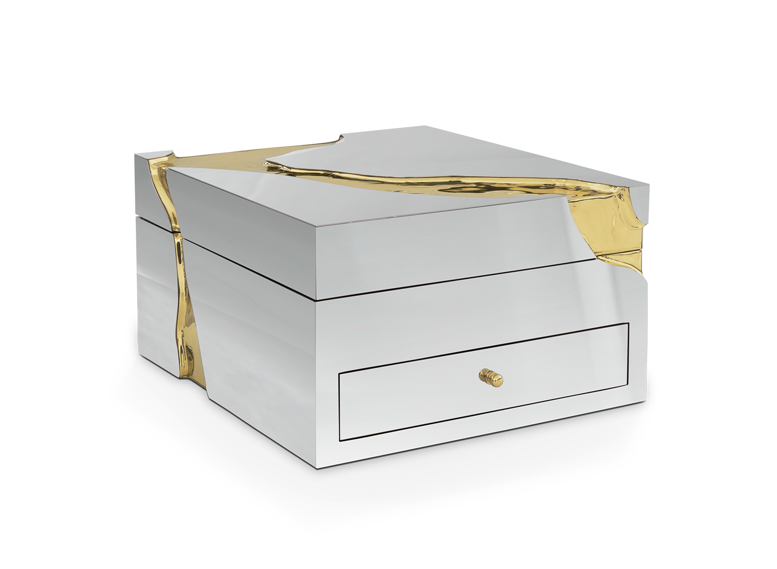 Caixa de relógio fissura