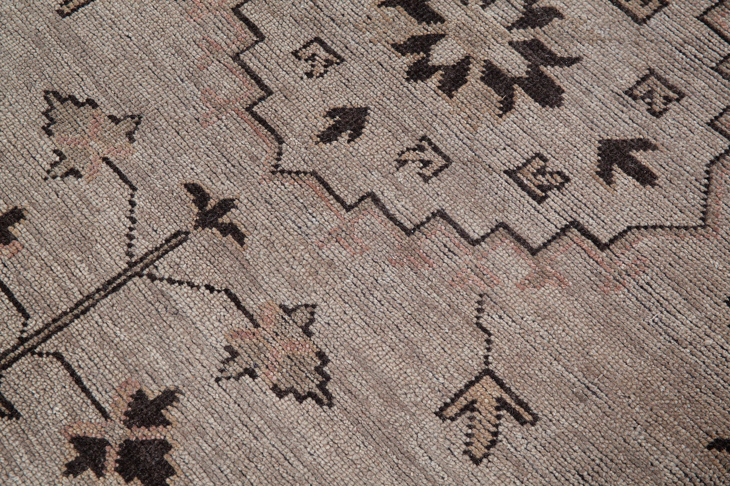 Tapete Khotan Feito à Mão Lã