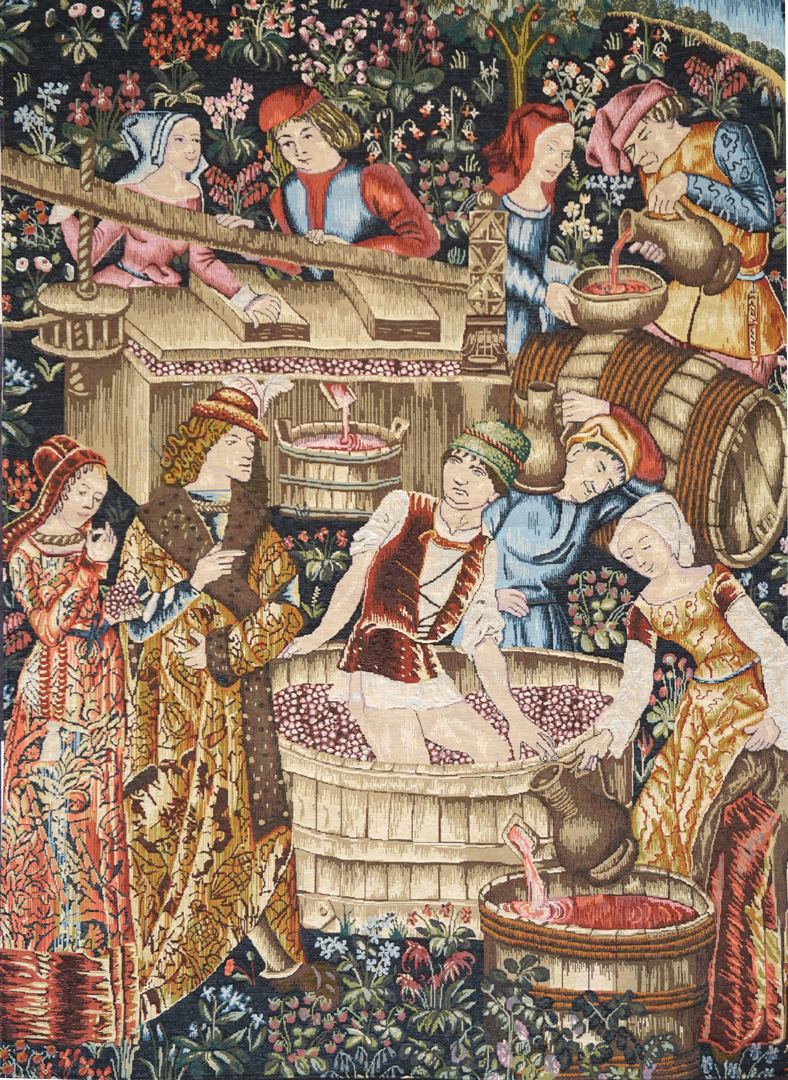 Tapeçaria prensa de vinho